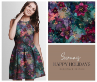 "Swannis Kollektion": Happy Holidays I Modal French Terry I mit Überbreite